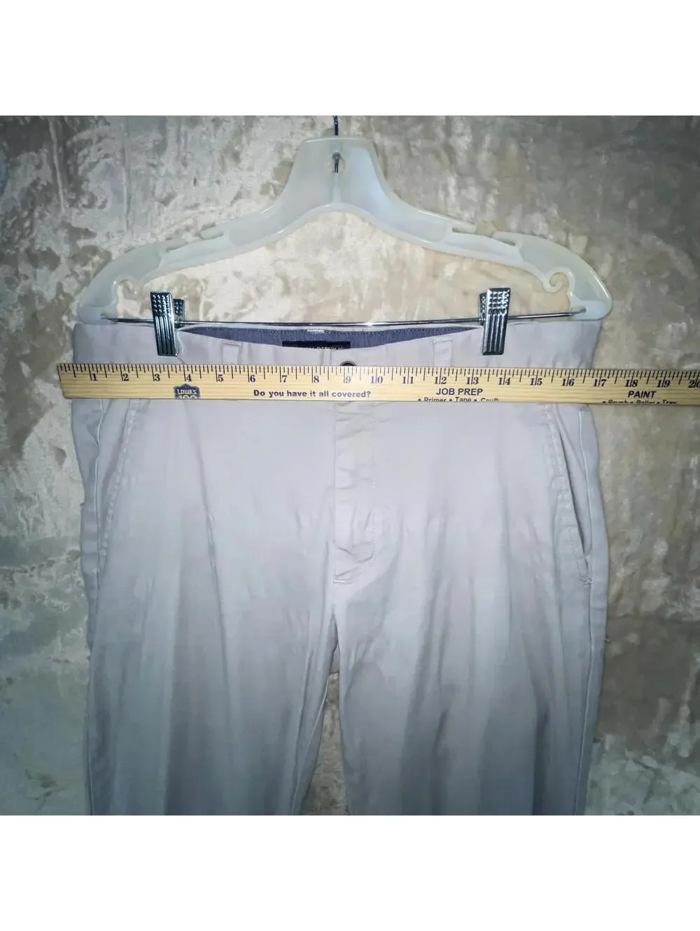 Banana Republic Pants Mens 33x30 Gray Fulton Skinny Chino Stretch Casual Modern